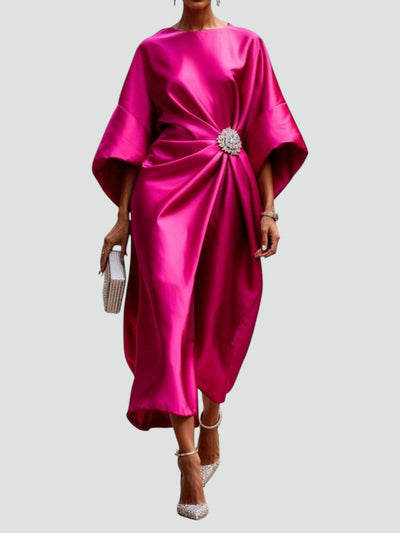 Albertine – Elegant long satin dress