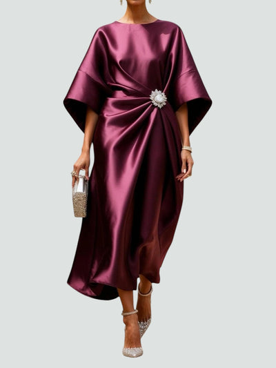 Albertine – Elegant long satin dress