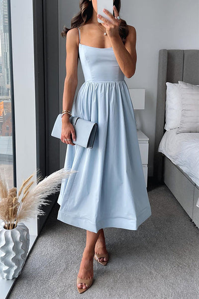 Martina™ | Elegant midi dress with straps