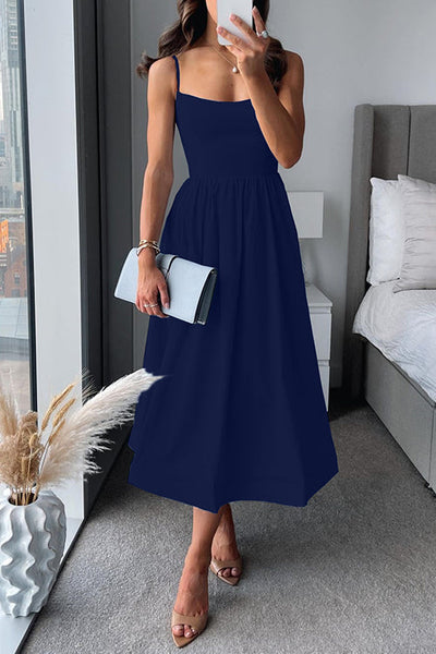Martina™ | Elegant midi dress with straps