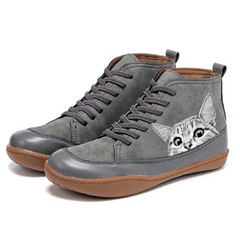 Fenna - Botines para amantes de los gatos