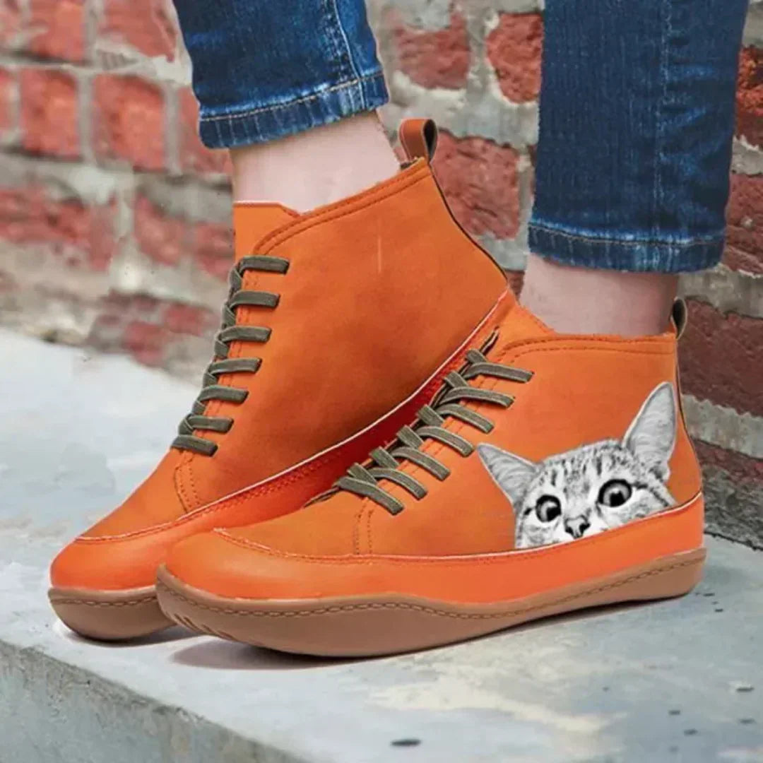 Fenna - Botines para amantes de los gatos