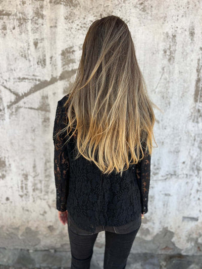 Lena | Blazer de encaje transparente con estructura elegante