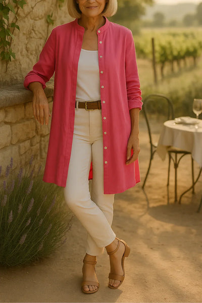 Camilya™ | Camisa acampanada estilo chamarra