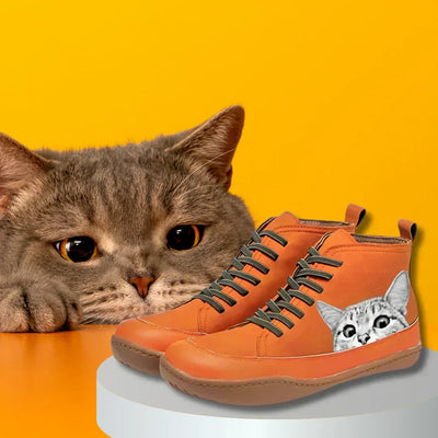Fenna - Botines para amantes de los gatos
