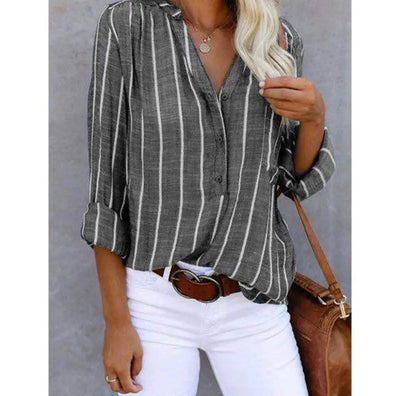 Britt - Elegant striped blouse