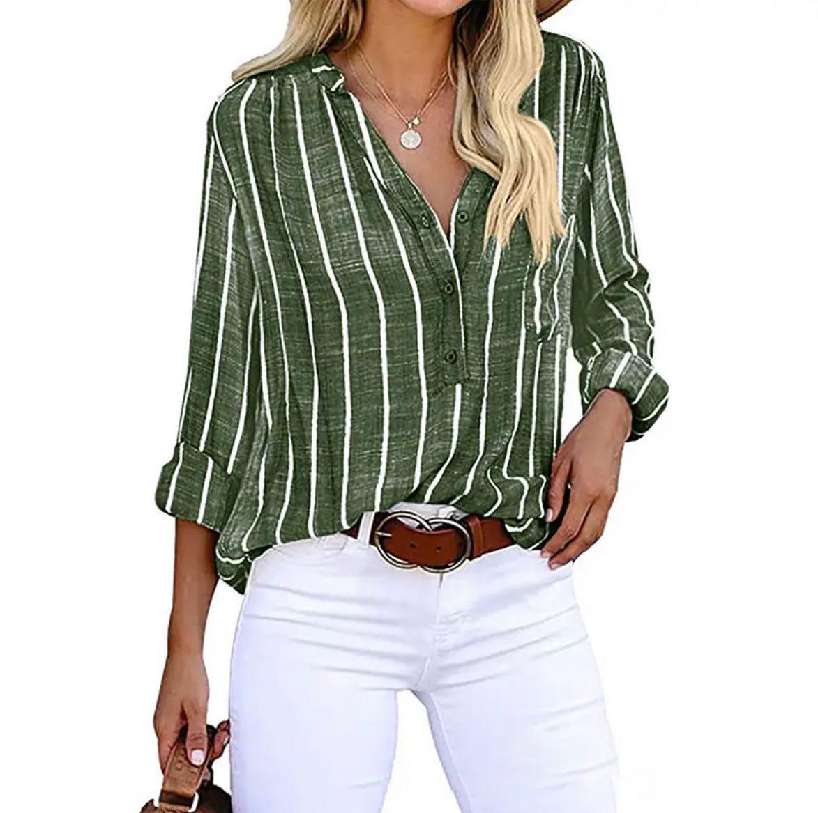 Britt - Elegant striped blouse