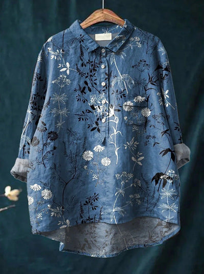 Laura™ | Blusa clásica con estampado floral