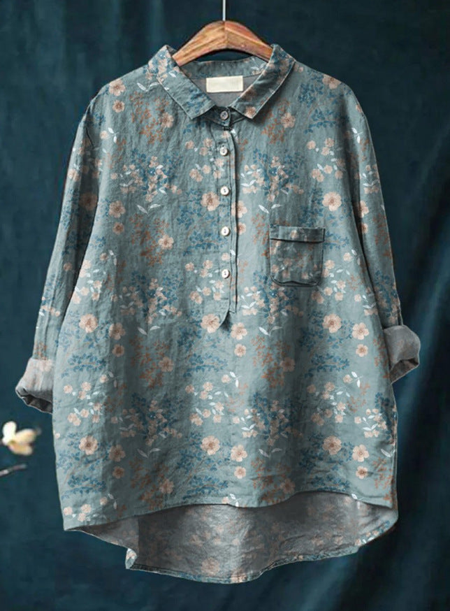 Laura™ | Blusa clásica con estampado floral