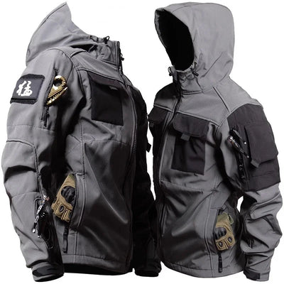 Chamarra táctica militar impermeable para hombre