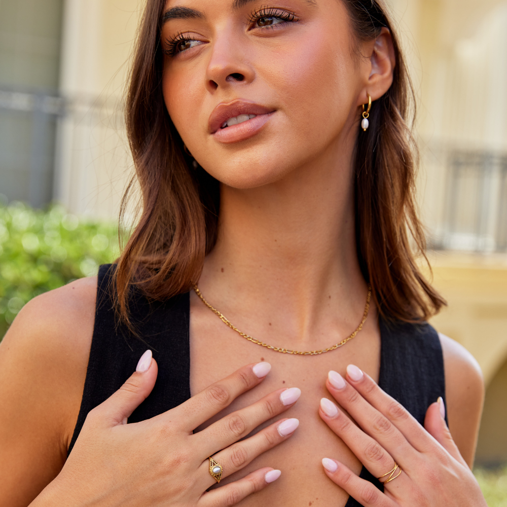 Royal - Anillo de Perlas Vintage