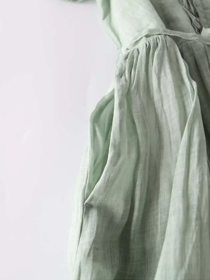 Laura™ - Elegant Linen Dress