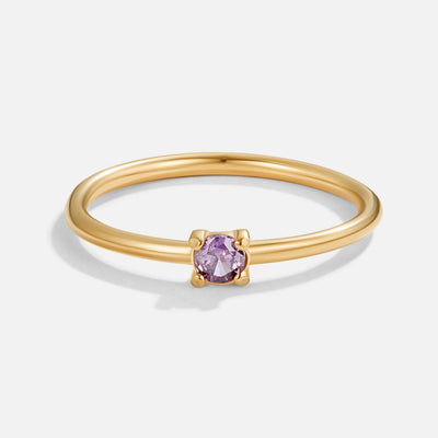 Anillos de oro de piedra de nacimiento