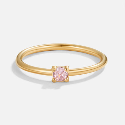 Anillos de oro de piedra de nacimiento