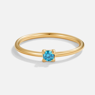 Anillos de oro de piedra de nacimiento