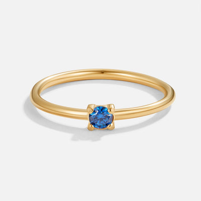 Anillos de oro de piedra de nacimiento