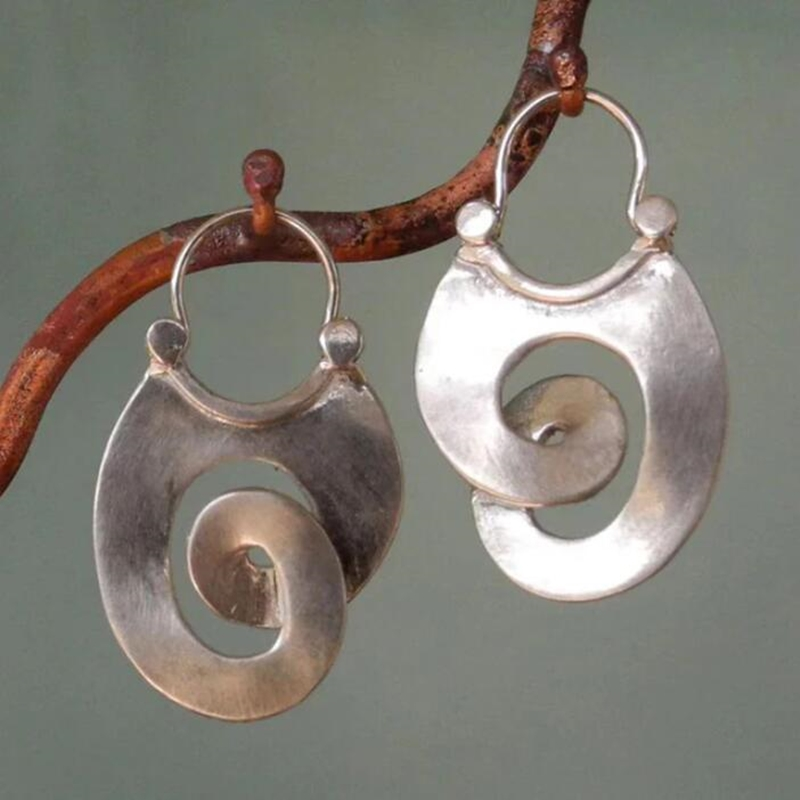 Pendientes de Plata Irregulares Vintage