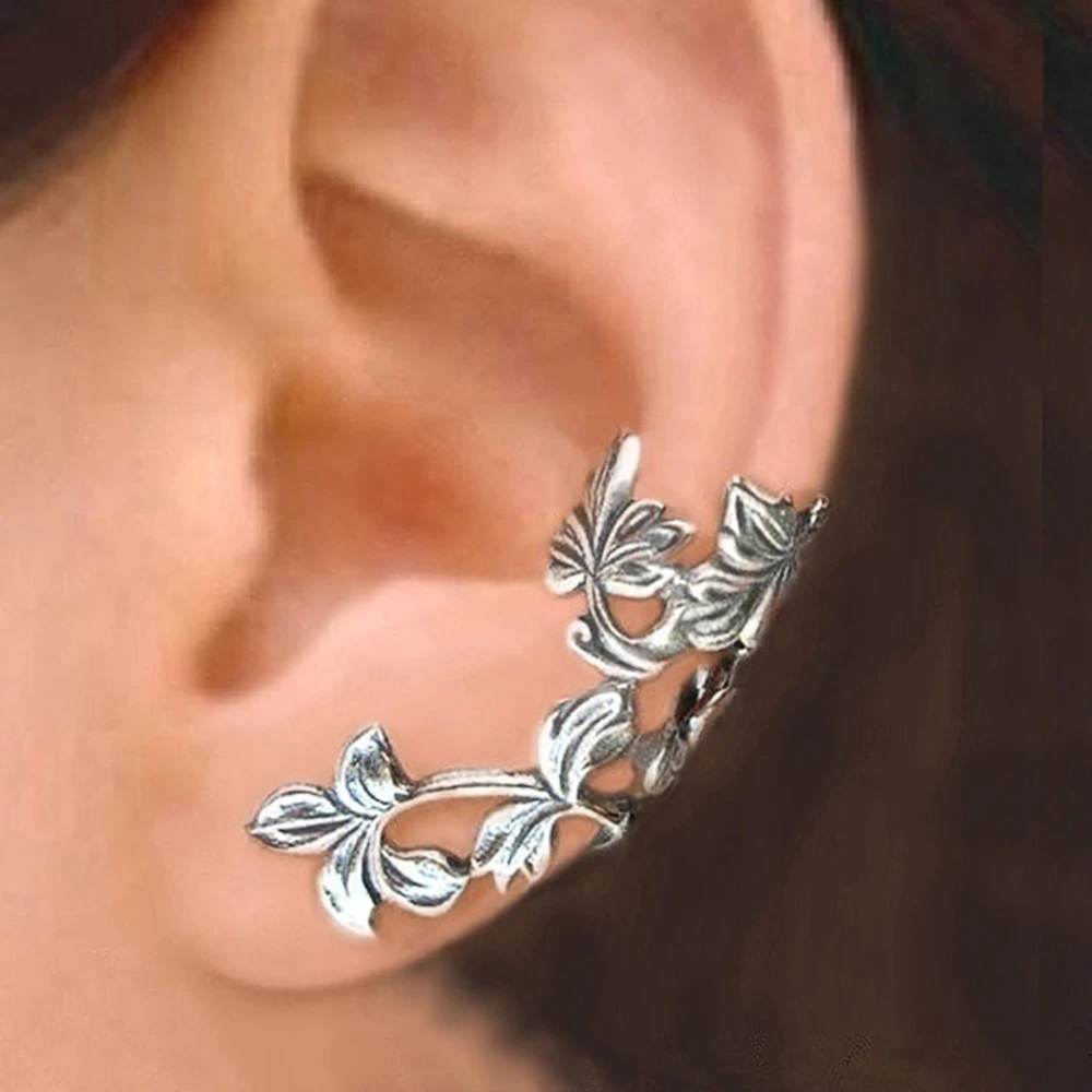 Pendientes de Plata Vintage Exclusivos con Hoja