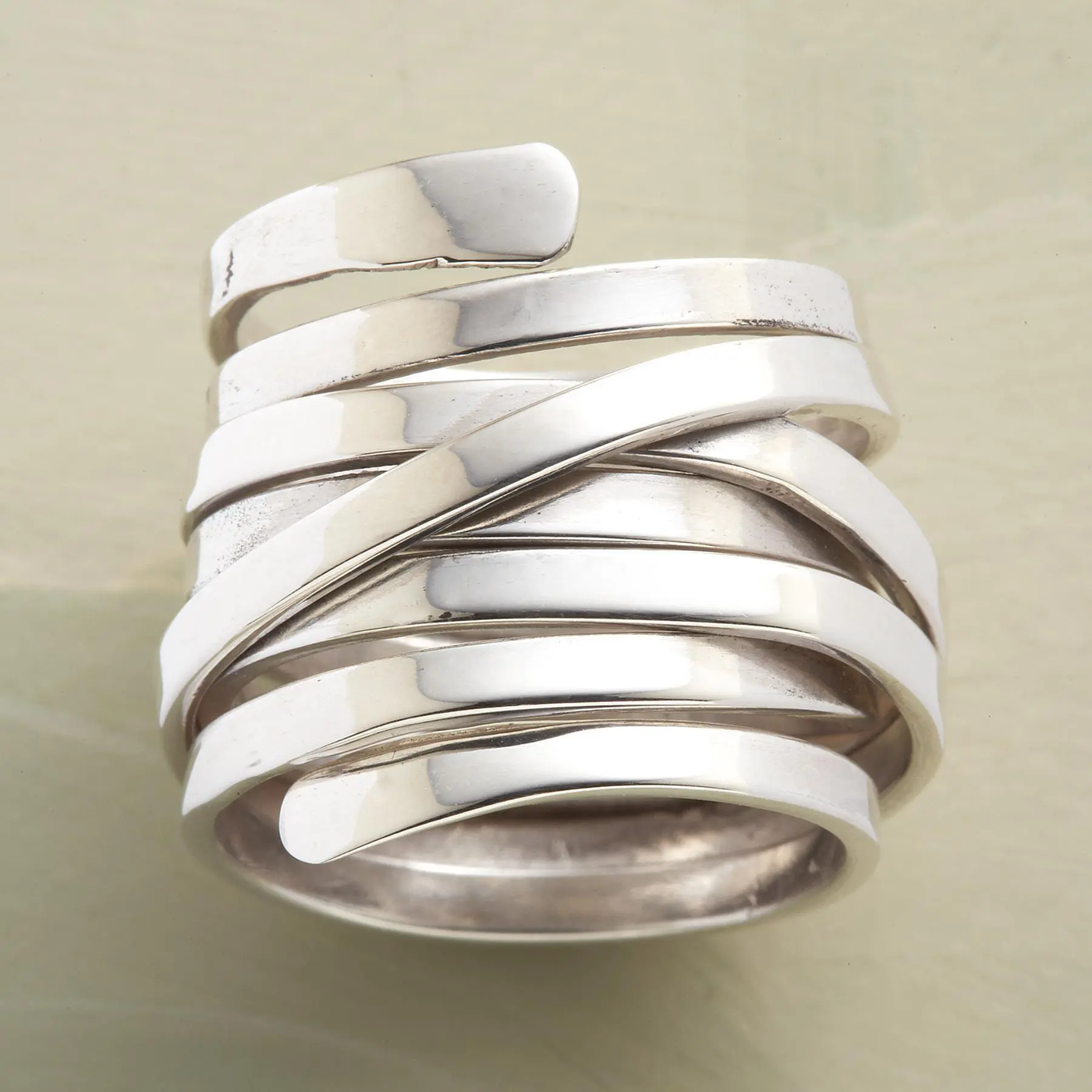 Bliss - Anillo de Plata de Capa Gruesa Vintage