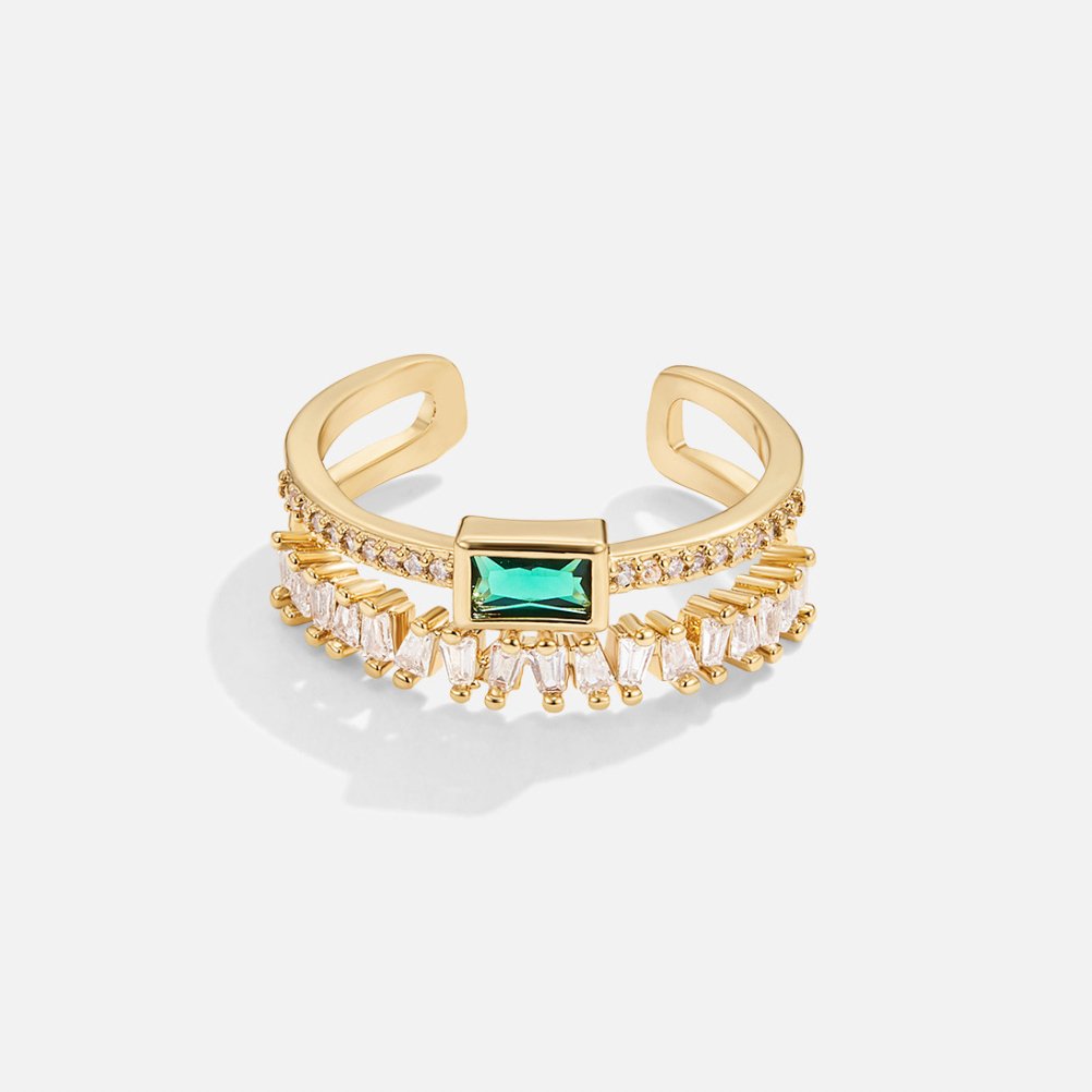 Bliss - Anillo de cristal estratificado