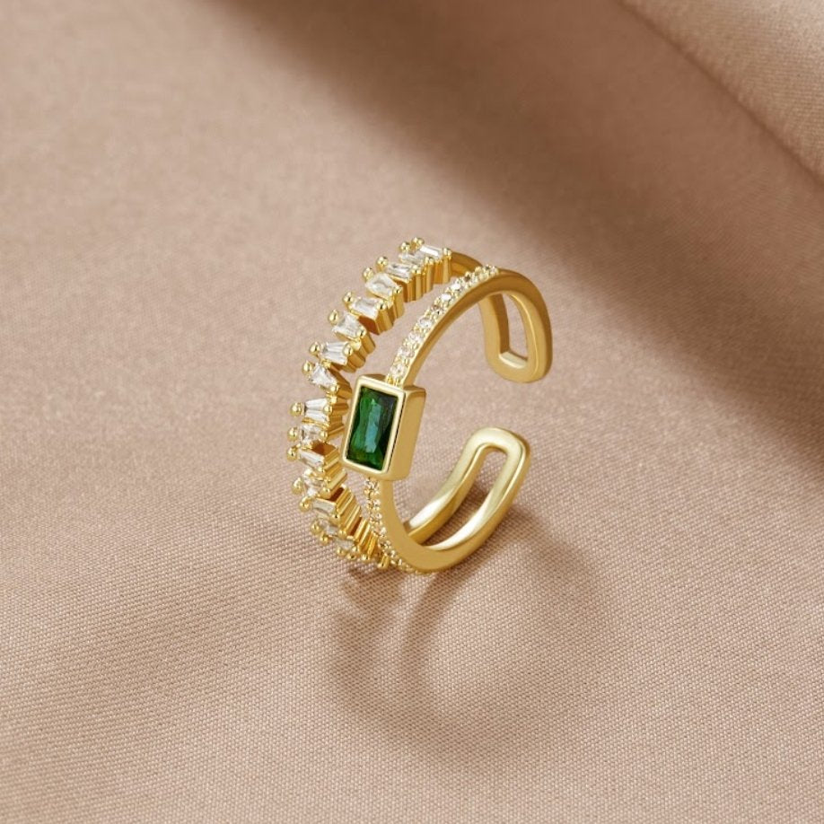 Bliss - Anillo de cristal estratificado