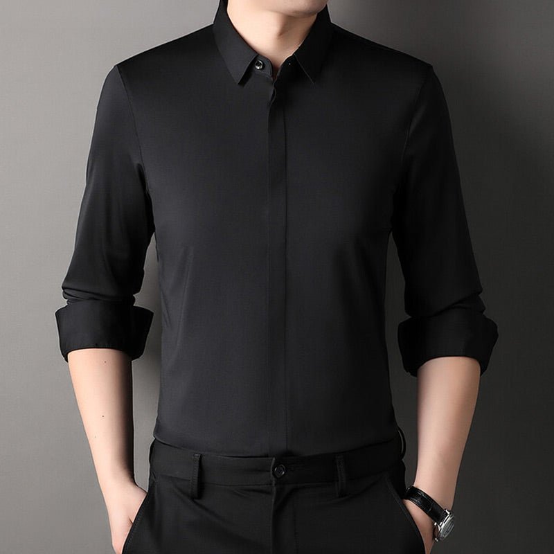 Mitchel | Camisa elástica antiarrugas para hombre