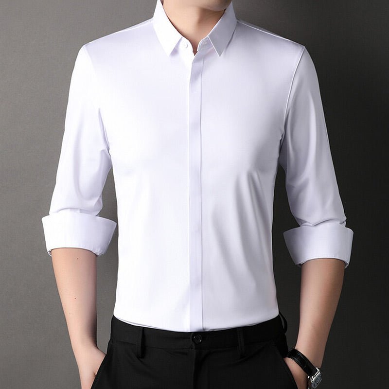 Mitchel | Camisa elástica antiarrugas para hombre