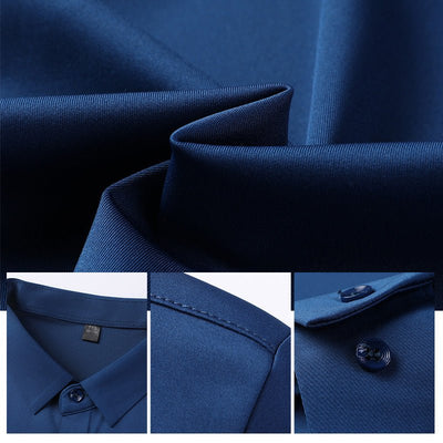 Mitchel | Camisa elástica antiarrugas para hombre