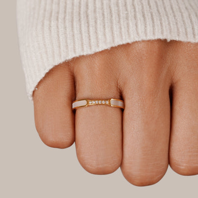 Unity - Anillo de Perlas y Cristales